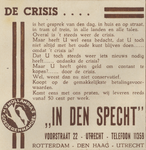 717420 Advertentie van de N.V. Hollandia's Goederenhandel 'In den Specht', 'Op afbetaling', Voorstraat 22 te Utrecht. ...